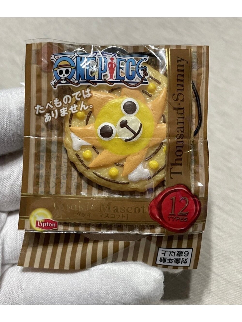 Thousand Sunny One Piece × Lipton Cookie Mascot Strap Japan Excl F/S